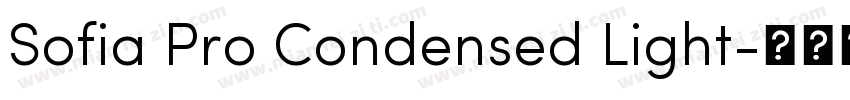 Sofia Pro Condensed Light字体转换